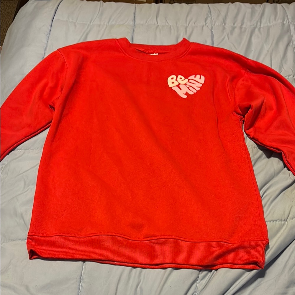 Red 'Be Mine’ Womens Sweatshirt